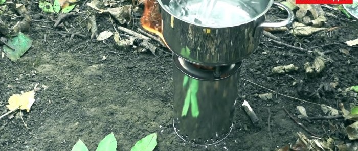 כיצד להכין תנור פירוליזה ללא עשן ביעילות גבוהה מקופסאות פח