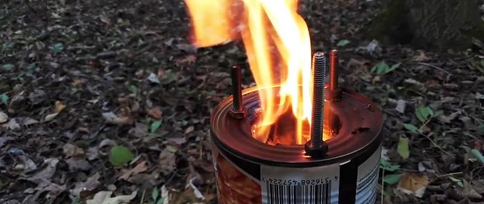 Kako napraviti visokoučinkovitu peć na pirolizu bez dima od limenki