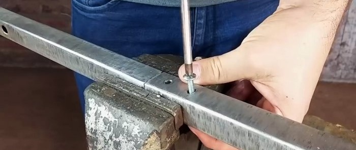 Cómo conectar de forma sencilla y fiable dos tubos perfilados de un extremo a otro sin soldar