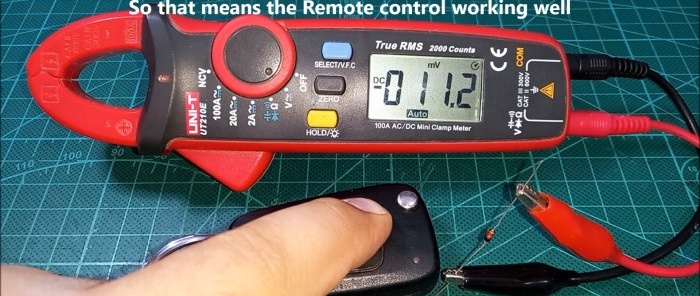 Kā pārbaudīt jebkuru radio tālvadības pulti, izmantojot parasto multimetru