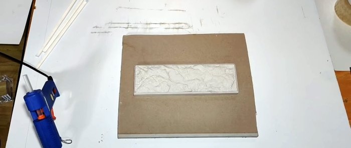 How to make your own mold for casting plaster wall tiles