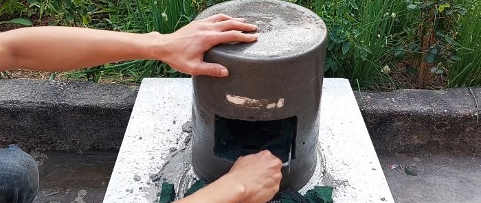 Com fer una estufa sense fum amb ciment i un parell de galledes de plàstic