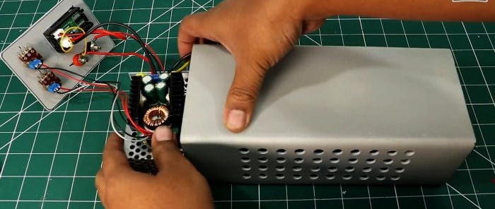 How to make a universal power supply from ready-made modules and a homemade case
