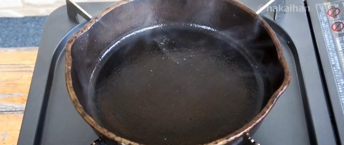 How to restore an old rusty frying pan