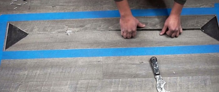 Kako zamijeniti 1 laminatnu ploču bez uklanjanja cijelog poda