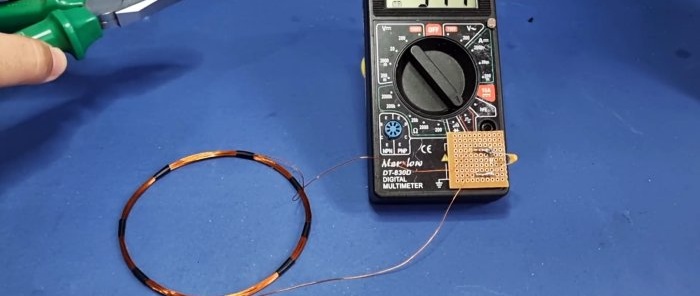 Multimeter attachment - metal detector