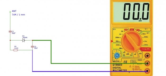 3 Aufsätze zur Erweiterung der Funktionalität des Multimeters