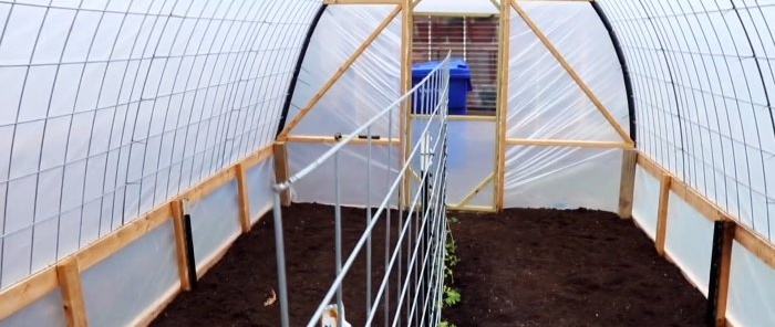 Cheap large greenhouse with your own hands from available materials
