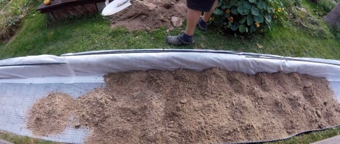 Een redelijk goedkope manier om een ​​tuinpad te maken zonder beton