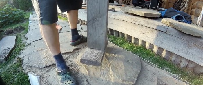 Сравнително евтин начин да направите градинска пътека без бетон