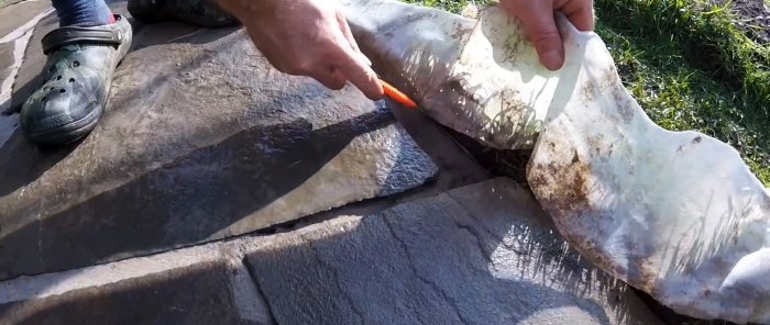 Un moyen assez peu coûteux de réaliser une allée de jardin sans béton