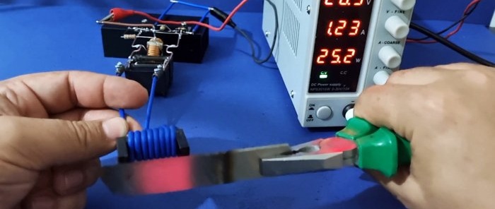 Instructions for making an induction heater for beginners in electronics