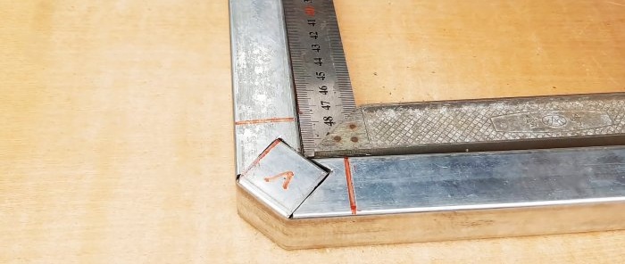 How to perfectly bend a profile pipe at an angle of 90 degrees
