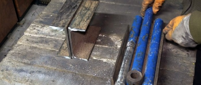 Как да направите пълноценна наковалня от остатъците от профилиран метал