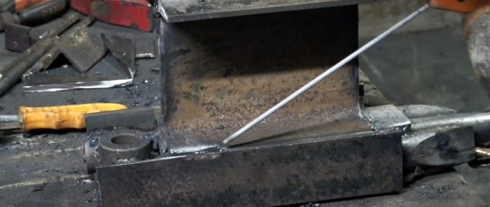 Como fazer uma bigorna completa com restos de metal perfilado