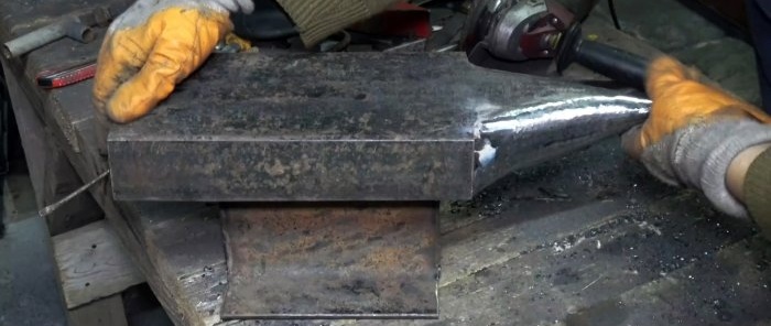 How to make a full-fledged anvil from the remains of profiled metal