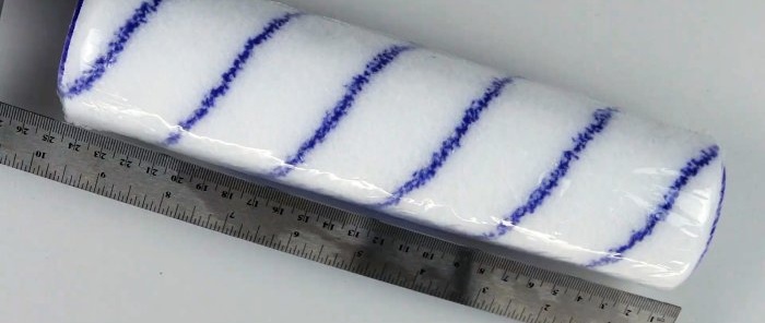 Hur man gör en rulle från ett PVC-rör och imiterar murverk snabbt och billigt på en kran