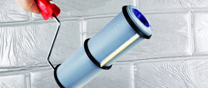 Come realizzare un rullo da un tubo in PVC e imitare la muratura in modo rapido ed economico su una gru