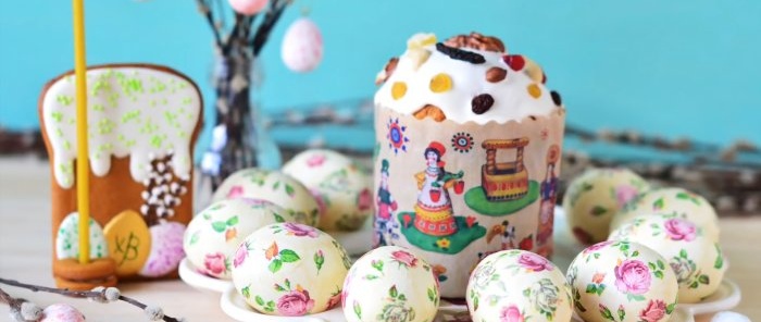 How to easily decorate eggs without stickers and save money