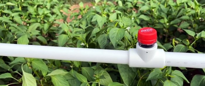 Vòi phun tưới vườn hiệu quả từ ống PP và chai PET