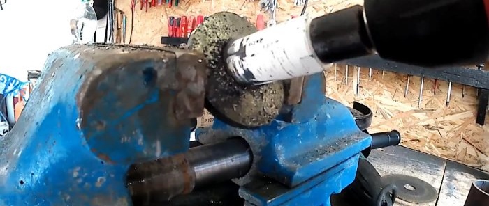 Making a muffler for a home trimmer