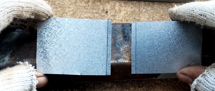 De truc van een ervaren lasser bij het lassen van dun metaal 03 mm