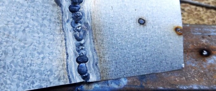 Il trucco di un saldatore esperto durante la saldatura di metalli sottili 03 mm