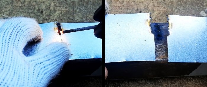En erfaren svetsares trick vid svetsning av tunn metall 03 mm