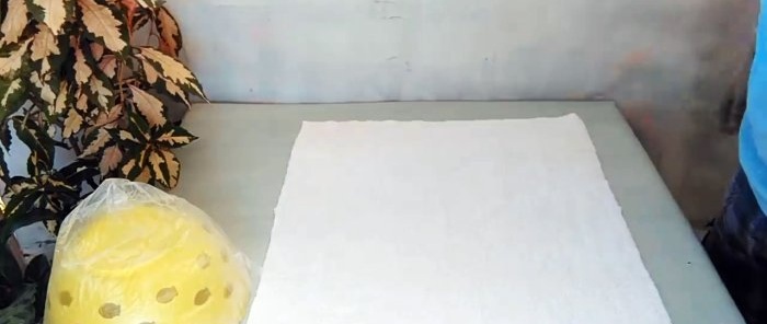 Лагана садилица направљена од крпа и цемента за понављање
