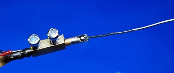 How to quickly make a soldering iron from a 5 V pencil