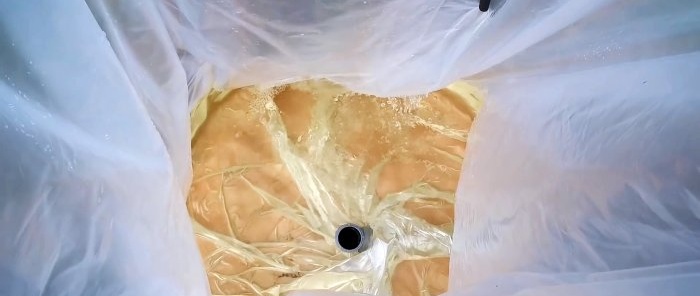 Cara membuat bekas penyiraman bajet untuk 1-15 meter padu