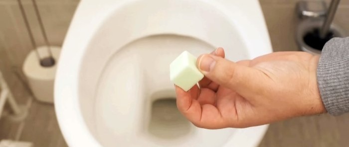 Jak vyrobit kostky na čištění toalet