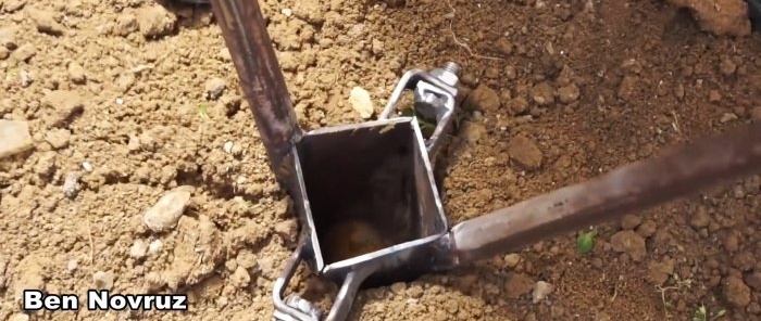 Како направити и користити погодну и ефикасну садилицу за кромпир од металног отпада