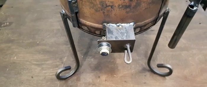 Как да си направим печка за казан от газов цилиндър