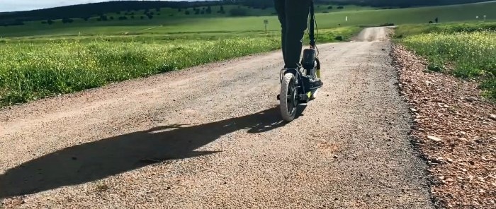 Hoe maak je een eenvoudige elektrische scooter op basis van een kinderfiets