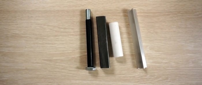 How to assemble a structure for sharpening knives from available materials