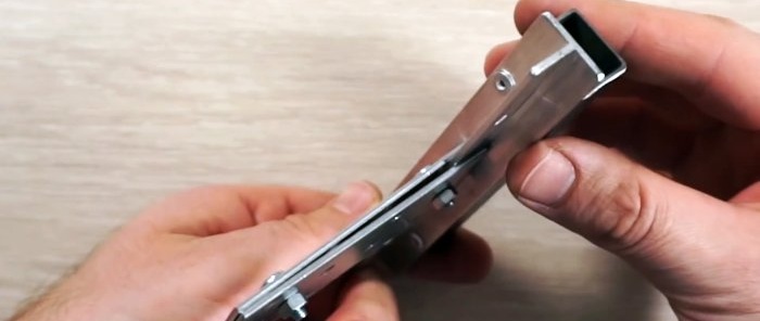 Ako zostaviť konštrukciu na brúsenie nožov z dostupných materiálov