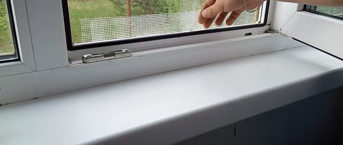 إصلاح الناموسية بسرعة البرق دون إزالتها من النافذة