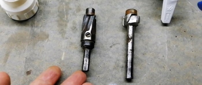 Restoring PP fittings using a homemade reamer