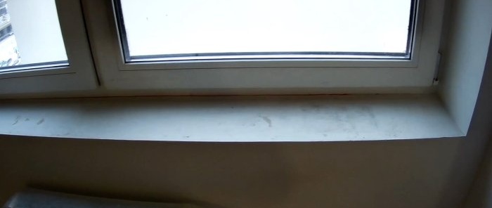 Hur man använder överblivet laminatgolv och gör en fönsterbräda nästan gratis