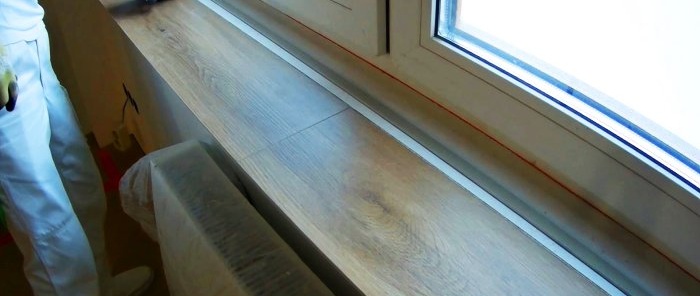 كيفية استخدام بقايا الأرضيات الخشبية وصنع عتبة النافذة مجانًا تقريبًا