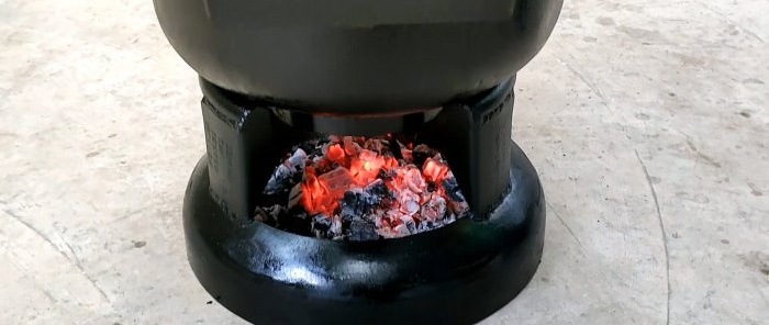 How to make a 2 in 1 wood stove from a gas cylinder with parallel heating of water