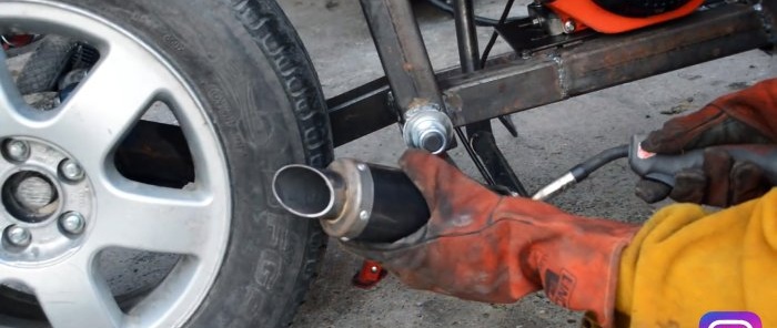 How to make an effective muffler for a motorcycle engine