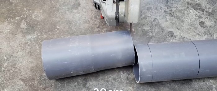 Kako napraviti povratni ventil za kanalizaciju od PVC cijevi