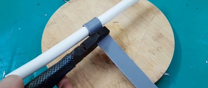 How to make a check valve for sewerage from PVC pipes