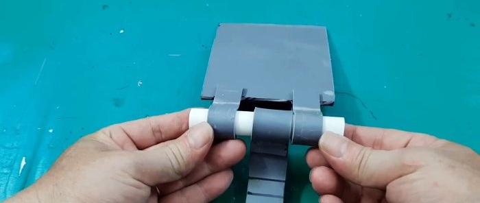 How to make a check valve for sewerage from PVC pipes