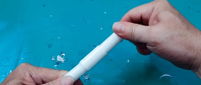 Как да направите възвратен клапан за канализация от PVC тръби