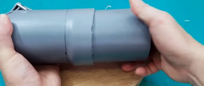 Cum se face o supapă de reținere din țeavă din PVC
