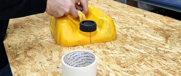 Com fer un estoig convenient per a equips de soldadura des d'un recipient