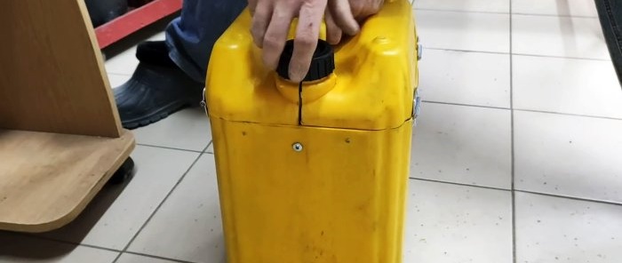 How to make a convenient case for welding equipment from a canister